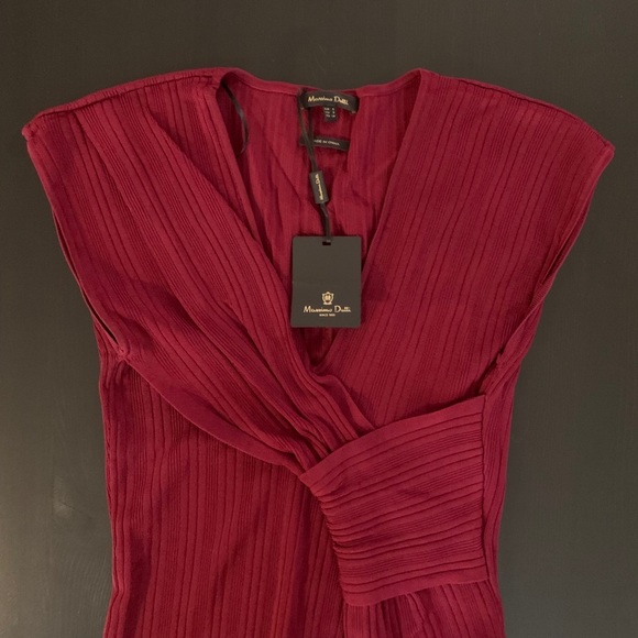Massimo Dutti Limited Edition Dark Red Dress - Picture 8 of 10